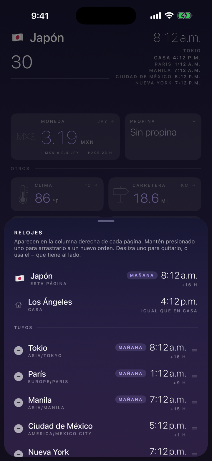 Aquí y en casa, con la diferencia de día.