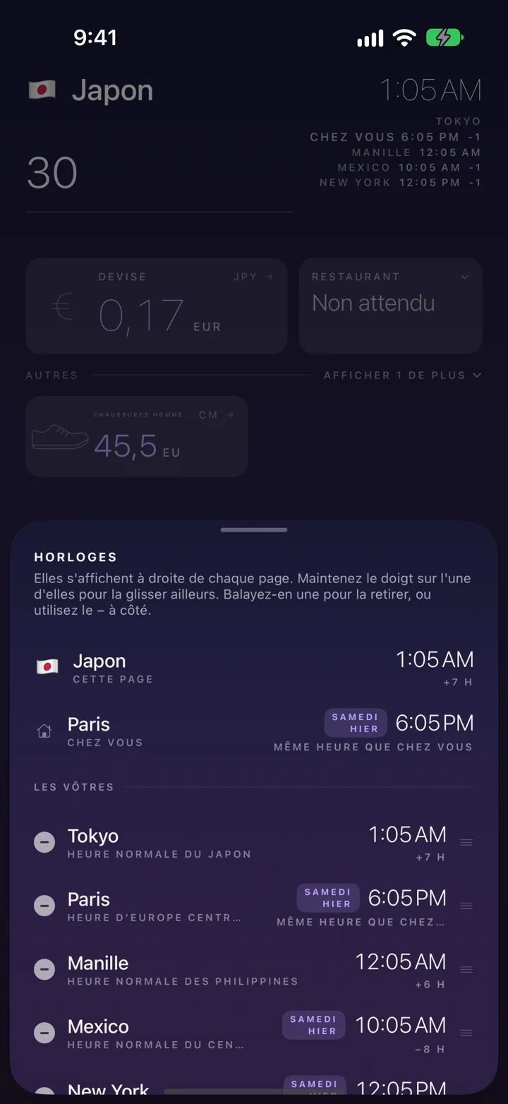 Ici et chez vous, avec le décalage de jour.