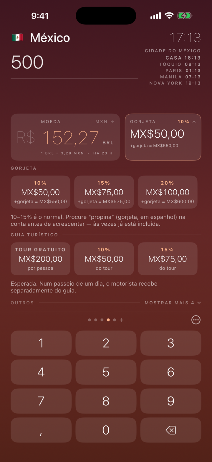 Quanto dar de gorjeta aqui, e se o serviço já vem na conta.